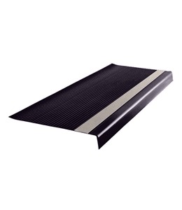 Roppe 16 Light-Duty Rib Stair Tread has a square nose and contains compounds that are bio-based phthalate free, from a rapidly renewable resource and 4-6% pre-consumer waste.  Made in the USA, this tread meets FloorScore, NSF 332 Silver, and CHPS criteria.  All Roppe Vinyl Stair Treads are offered in a dedicated ccolor line of 15 colors inherent throughout the thickness of the tread at a Single Price Point. The color line is consistent with the Ready Base line of wall base that can be specified on budget-co