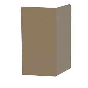 If you do not want to job-form your inside or outside corners, you can use the coordinating Roppe pre-formed corner to complete your Roppe Vinyl cove base installation.  Roppe standard pre-formed are available in the complete 70 color palette offering found in the Vinyl Wall Base line. 70 colors, all at a Single Price Point.