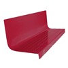 Roppe Raised Circular Vantage Design Stair Tread with Riser is PVC free and Red List chemical free.  Made in the USA, this tread meets FloorScore, NSF 332 Gold, and CHPS criteria.  Ribbed rubber inserts and custom strips can be added for extra traction or to aid the visually impaired. Treads fully comform with ASTM F-2169, Type TS. All Roppe Rubber Stair Treads are offered in the complete 70 color palette with coordinating rubber tile available.