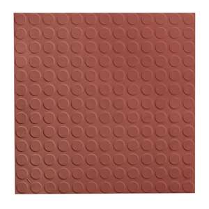 Roppe Low Profile Circular Design Rubber Tile is PVC Free and Red List Chemical Free.  Made in the USA, the product meets FloorScore, NSF332 Gold, and CHPS criteria.  It is designed for durability and ease of maintenance throughout the product life cycle.  Rubber flooring is inherently slip resistant and chosing Roppe gives you all colors at a Single Price Point within your selected palette.