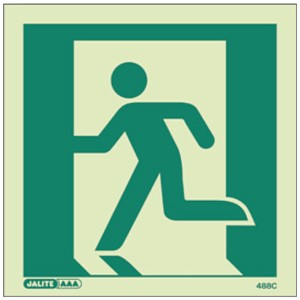 In the dark, or a smoke filled space, traditional signage will not perform its function. Jalite&#39;s high strength, pressure sensitive self adhesive signs will identifying the correct door through which to exit from the stair or to remain on the egress path is a critical aspect of life safety during an evacuation.