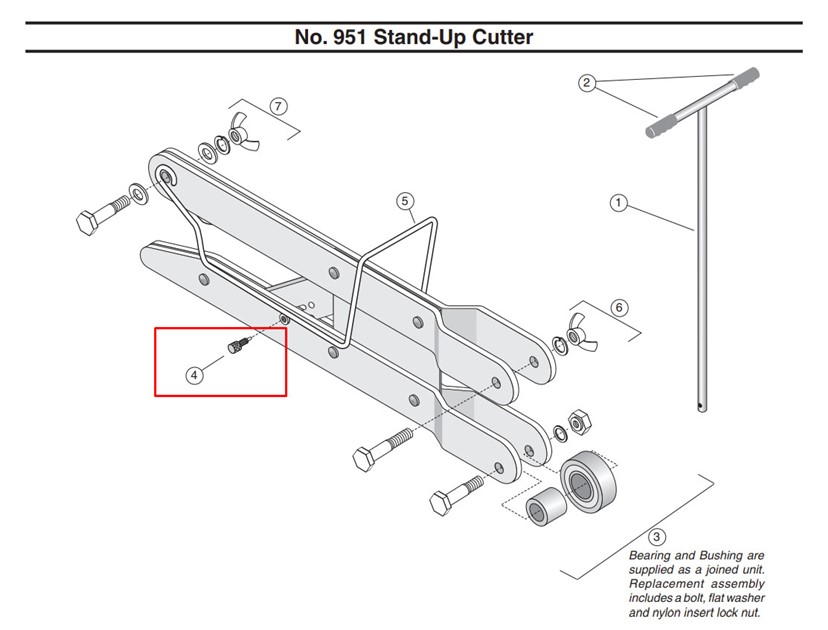 Professional Flooring Supply - Gundlach Blade Holding Screw for Standup  Cutter,Gundlach Blade Holding Screw for Standup Cutter