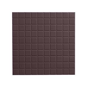 Roppe Raised Square Design Rubber Tile is PVC Free and Red List Chemical Free.  Made in the USA, the product meets FloorScore, NSF332 Gold, and CHPS criteria.  It is designed for durability and ease of maintenance throughout the product life cycle.  Rubber flooring is inherently slip resistant and chosing Roppe gives you all colors at a Single Price Point within your selected palette.