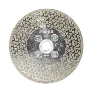 Bihui Electroplated Diamond Cup Wheel is an innovative multi-purpose tool designed for cutting and grinding. With a 5/8&quot; flange and double-sided diamond grit, this 115mm cup wheel excels at finishing tiles, including bevelling, small cuts, grinding, and rounding edges and corners. Compatible with any standard M14 or 5/8&quot;-11 angle grinder, it requires no adaptors.