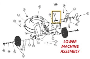 Replacment handle assembly for Xtreme Machine 2017 and later.