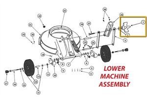 Replacment handle assembly for Xtreme Machine 2017 and later.