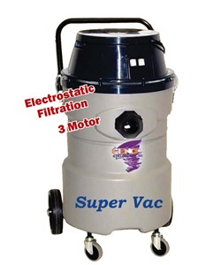 Ceno Super Vac 20 Gallon wet/dry vac. Has 3-800 watt motors for maximum power.
