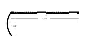 Designer trims made to protect and enhance your flooring investment. The durable stair nosing protects the edge of the stair from damage. Multiple drops and landing sizes available.