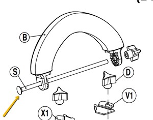 Replacement part for Crain 245/246 Carpet Trimmer