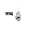 The Irwin aluminum chalk line has an aluminum housing and a steel rewind handle for durability. The polyester line delivers 5 - 6 strikes per pull. Large hook provides holding power. The handle locks the line for use as plumb bob. Line length: 100 feet. Holds approximately 2 oz. of chalk.