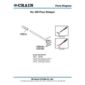 Replacement part for Crain 350 &amp; 360 Floor Strippers