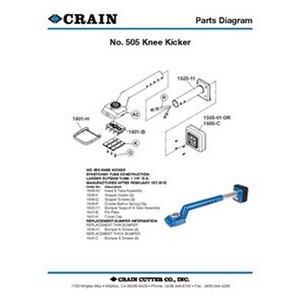 Replacement part for Crain 505 Econo Knee Kicker - Small Diameter Outside Tube