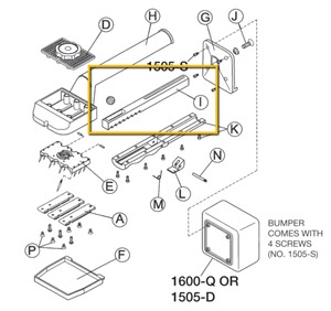 Replacement part for Crain 600 Deluxe Knee Kicker