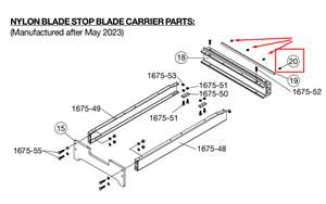 Replacement parts for Crain 673 13&quot; wood cutter