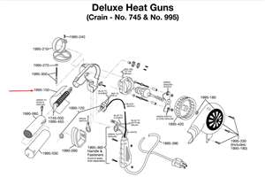 Replacement part for Crain 995 Deluxe Heat Gun.