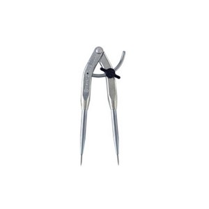 These double-needle dividers have a rounded radius arm for adjusting the distance between the legs, and a large wing nut for holding the legs in position. The legs span from 1/2&quot; to 6&quot; apart. The rounded arm provides smooth adjustment and solid hold. The needles on both legs are replaceable (No. 311). Comes with two needles in the tool, and two separate replacement needles. Replacement needles are held in the legs by a precision press fit.