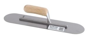 The No. 439 is a 4&quot; wide x 16&quot; long trowel with no notches for spreading patch. All four corners are rounded at a 2&quot; radius to prevent them from gouging the patch. The wooden handle is curved for comfortable grip. The handle bracket is welded to the spring steel blade.