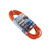 This 25 foot long 16 gauge 3 conductor grounded extension cord is constructed for use with power tools indoors or outdoors. Rated for usage up to 13 AMPs at 125 volts. Plug and receptacle are molded on the cordage for durability.
