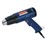 This inexpensive 1200 watt heat gun produces adjustable hot air from 250 degrees  - 1000 degrees F. Temperature is adjustable by turning a large knob at the back of the gun. A three- position switch controls the power and amount of air output at high, low or power off. The pistol-grip handle is designed to stand the gun upright to prevent damaging the floor. Net weight: 2 lbs.