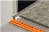 Schluter-DILEX-PHK features a single trapezoid-perforated anchoring leg, which is secured in the mortar bond coat and a cove section that forms the visible surface. The profile&#39;s 3/8&quot; (10 mm) radius makes DILEX-PHK an attractive option for countertop/backsplash transitions, as it prevents the accumulation of dirt and makes cleaning simple. The profile separates tile fields that meet at inside corners where limited movement is expected. DILEX-PHK prevents surface water penetration and meets the maintenance and hygienic requirements of commercial kitchens, bathrooms, and food-processing plants, or any tiled environment where a sanitary cove base is desired. DILEX-PHK is made of rigid PVC with a pre-colored, rigid PVC cove section.