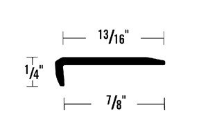 Face nosing is used in a wide range of applications from table, counter tops, shelves, or stair tread guarding.