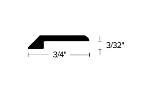 Designer trims made to protect and enhance your flooring investment. Flat bar transitions between two surfaces of different height.