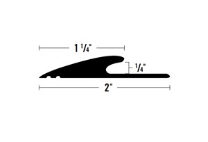 Vinyl Trim reducers, joiners, cove, stair nosing and snap-in dividers. Adurable flexible product with a tough matte finish.