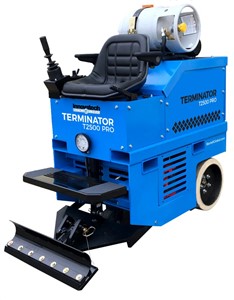 The Terminator T2500 Pro Ride-on Floor Scraper. Has a robust steel frame construction with maintenance friendly access panels. The fully enclosed design protects hydraulics and major components. Smooth variable-speed joystick control. Fits through standard doorways and has a quick-change swivel tool holder. Multiple tooling options for removal of all types of flooring.


******See Below For Finance Options******