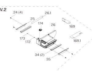 Replacment dust guard kit for the  IQTS244 Dry Cut Tile Saw.