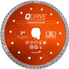 Q-Drive 7&quot; Combination Blade is used with the iQ228CYCLONE for dry cutting a variety of ceramics, as well as most porcelain, marble, granite and stone. The Cool Cut Technology combined with the built-in vacuum on the iQ228CYCLONE keeps the blade cool while cutting.