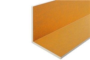 Apply thin-set mortar, KERDI-FIX adhesive, or double-sided adhesive tape to V-groove to fold prior to installation. Lightweight and shipped in a space-saving flat design for easy storing. Extruded polystyrene foam panel.