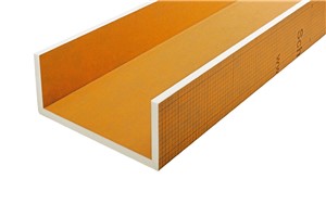 The innovative, prefabricated Schluter-KERDI-BOARD-U makes it especially easy to conceal pipes and columns.Ideal U-shaped substrate to conceal columns and exposed pipes. Flat panels are dust-free and easy to cut to size and install. Apply thin-set mortar, KERDI-FIX adhesive, or double-sided adhesive tape to V-groove to fold prior to installation. Waterproof and dimensionally stable. Lightweight and shipped in a space-saving flat design for easy storing. Fleece webbing for effective bonding of tile to the surface.