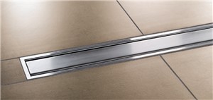 Schluter&#174;-KERDI-LINE is a low profile linear shower drain specifically designed for bonded waterproofing assemblies. KERDI-LINE can be installed adjacent to walls or at intermediate locations in showers, wet rooms, and other applications that require waterproofing and drainage.