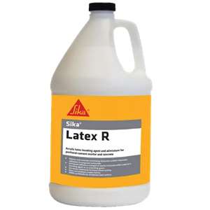 SikaLatex &amp;#174; R is an acrylic-polymer latex. It is not re-emulsifiable. It is a general purpose admixture which will produce polymer-modified concrete and mortar. Sika Latex R is also a bonding grout when mixed with sand and portland cement.