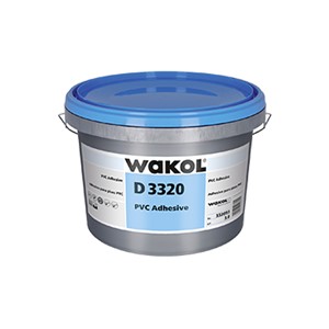 WAKOL D 3320 PVC Adhesive - For laying PVC design floorings, textile floorings with PVC, PUR or latex fittings on absorbent subfloors, homogeneous PVC flooring in sheets and tiles and CV flooring on all absorbent and non-absorbent subfloors.