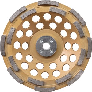 Makita 7&quot; Low-Vibration Diamond Cup Wheel, Double Row