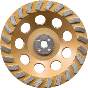 Makita 7&quot; Low-Vibration Diamond Cup Wheel, 24 Segment Turbo