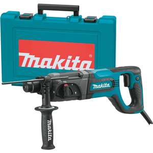 Makita’s versatile HR2475 1-inch Rotary Hammer (Accepts SDS-PLUS) delivers more efficient hitting in a compact size for faster, more productive work. The HR2475 is powered by a 7 AMP motor that delivers a no load speed of 0-1,100 RPM, with 0-4,500 BPM and 2.7 Joules of impact energy. Three-mode operation includes “Rotation Only,” “Hammering with Rotation” and “Hammering Only” for multiple applications.