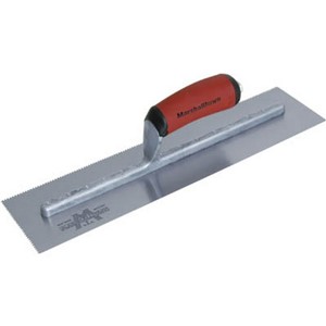 Marshalltown Xtr Long 1/16&quot;X1/16&quot;X1/16&quot; DuraSoft Hndl Sq Notch Trowel