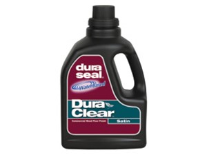 DuraSeal DuraClear is a one component non-ambering urethan finish specifically formulated for wood flooring. Because it&#39;s water-based, it has little odor and cleans up easily with warm water. It protects and adds beauty to interior wood floors both residential and commercial.
