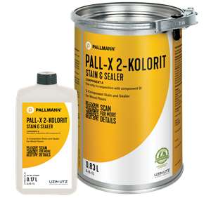 Pallmann Pall-X 2-Kolorit Stain Sample (Comp A) Weathered Oak