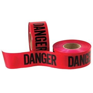 High-strength, high-visibility barricade tape is manufactured with a superior quality. It is printed with ultra-bond, jet black ink that penetrates the plastic surface. It is scratch prof and weather-resistant.