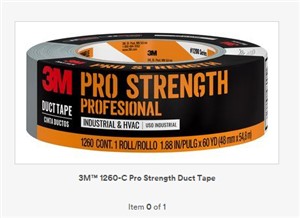 3M 2&quot; Duct Tape 10 Yd Roll