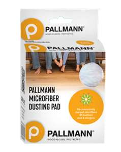 Microfiber dusting pad. Statically charged microfibers lift and attract dust and allergens.