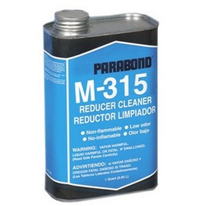 Reducer/Thinner used to restore normal consistency to Parabond M-363 adhesive should it thicken due to prolonged exposure to air. M-315 can also be used to clean dried adhesive from floor covering and / or tools.