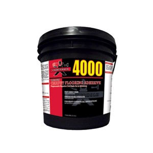 Powerhold 4000 Carpet Flooring Adhesive is recommended for the Direct Glue Down &amp; Double-Bond Methods of installation with most carpet backings used in heavy commercial applications. Powerhold 4000 is an extremely aggressive adhesive which develops quick tack, for those hard to hold installations. Powerhold 4000 is an excellent choice for installing carpet with Action-Bac, latex unitary, hot melt, or Enhancer backings, in addition to the majority of carpet backings used in the market today. Powerhold 4000 can also be used in the installation of fibrous backed resilient floor covering.