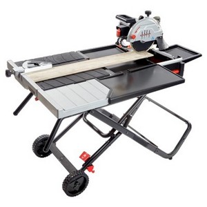 Powerhold Beast 10&quot; Wet Tile Saw (34&quot; Rip Cut) W/Folding Stand