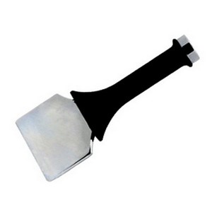 This stair tool is used to set carpet onto tack strip, set carpet into stair creases and crease carpet at the wall.  This tool also features a comfort grip handle.