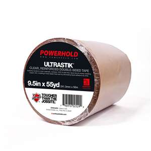 Ultrastik is a double sided, durable scrim tape. Designed with acrylic adhesive, this scrim is nontoxic, odor free and is easy to install. Ultrastik is ideal for carpets, stair treads, base trim, vinyl, risers and more. Available in a variety of sizes to meet your job site needs.