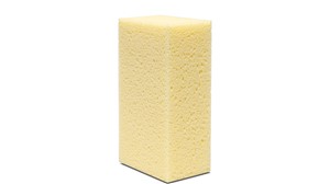 SUPERPRO sponges are characterized by their quality and size, especially suited to facilitate the cleaning stages of ceramic tile installing jobs. The RUBI SUPERPRO range of sponges comprises a comprehensive and diverse range of models, all of them adapted to each situation. The SWEEPEX  MIXTA special joint sponge, which incorporates a high density polyethylene sheet, is ideal for grouting and cleaning low density grout and mortar. Its use with acid-based products is not recommended.